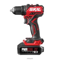 herramientas SKIL Kit de taladro atornillador compacto pwr core 20 sin escobillas, 20 V, 1/2 pulg. 26R6P10