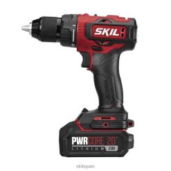 herramientas SKIL Kit de taladro atornillador pwr core 20 sin escobillas de 20 V y 1/2 pulg. 26R6P34