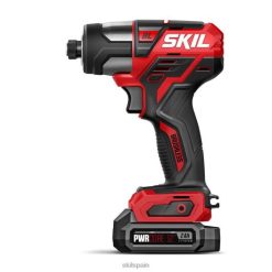 herramientas SKIL pwr core 12 kit de destornillador de impacto hexagonal sin escobillas de 12 V y 1/4 pulg. 26R6P42